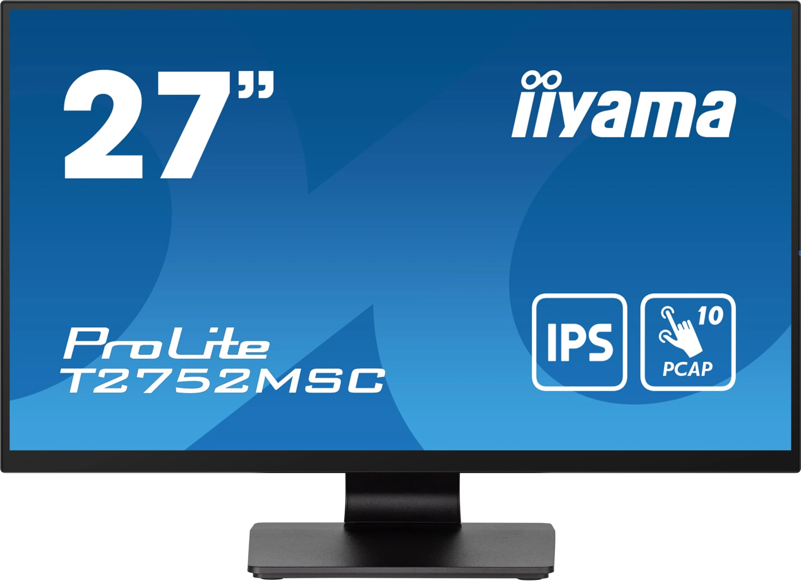 iiyama ProLite T2752MSC-B1 27 Inch Full HD 10-Point IPS LED Screen Capacitive Multitouch HDMI DP USB3.2 7H Anti-Fingerprint Black
