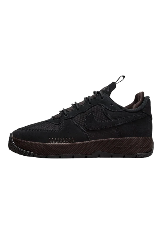 NIKE Men's Air Force 1 Wild Sneaker, Black Black Velvet Brown Cedar, 5 UK