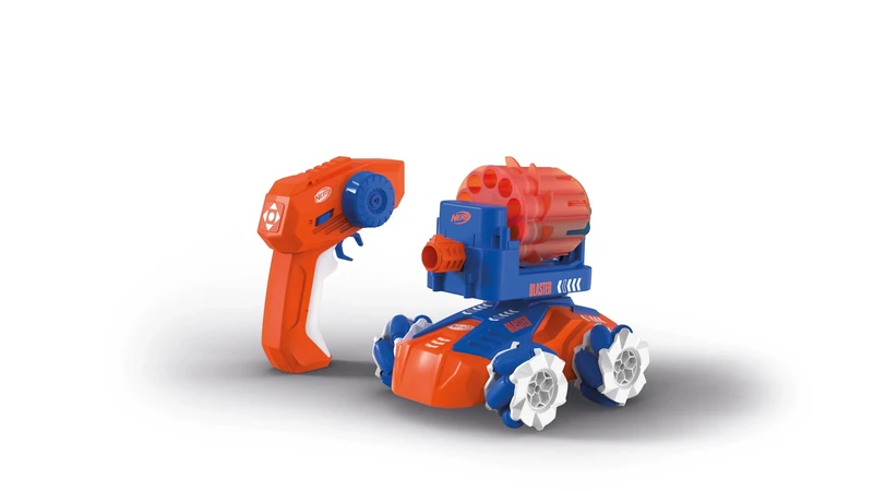 Carrera RC 370240020-2,4GHz Nerf Blasting Car With Precise 2.4GHz Control - 1:20 Scale - With Original Nerf License and Blasting Function - Up to 7km/h -17.5cm In Length