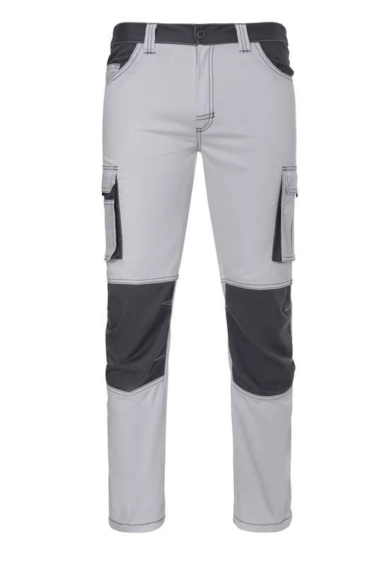 VELILLA 103031S Bicolour Stretch Trousers, White and Grey, Size 42, White and Grey, 32