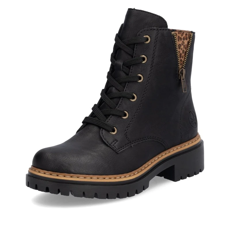 Rieker Women's 72617 Lace-Up Boots, Black 00, 5 UK