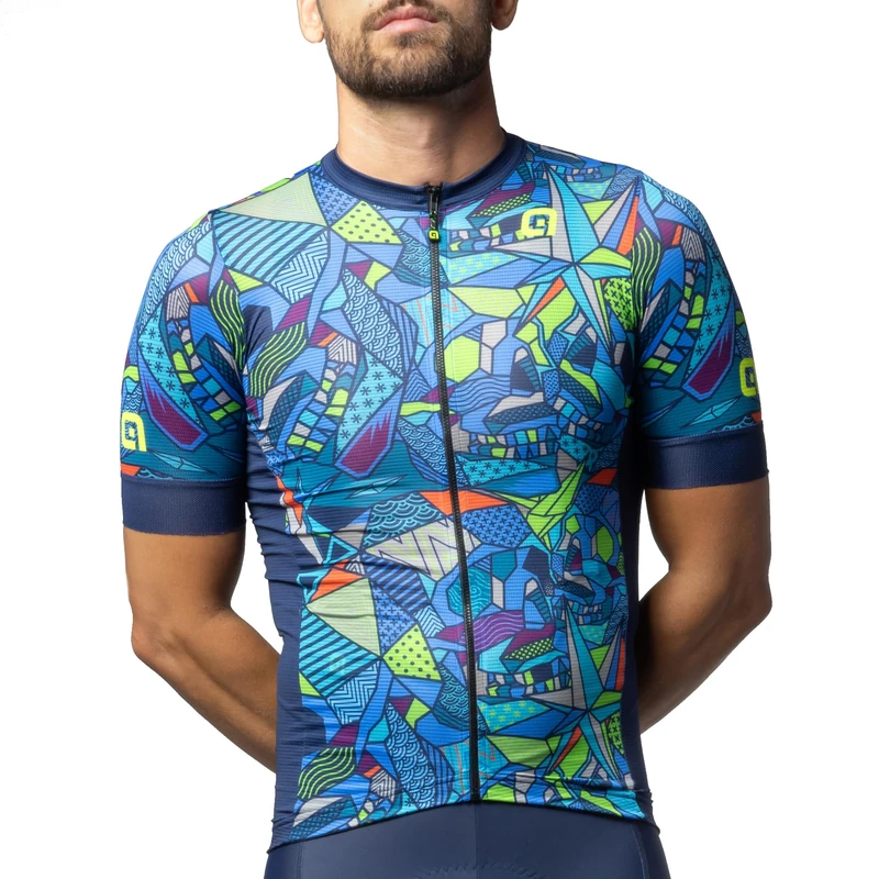 Alé Cycling Men's Pragma Over Short Sleeve Jersey, Blue, XS