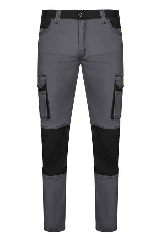 VELILLA 103031S Bicolour Stretch Trousers, Grey and Black, Size 40, Grey and Black, 30
