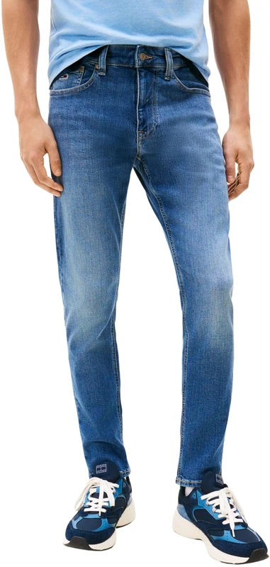 Tommy Jeans Men’s Austin Slim Tapered Stretch Jeans, Blue (Denim Medium), 34W/28L