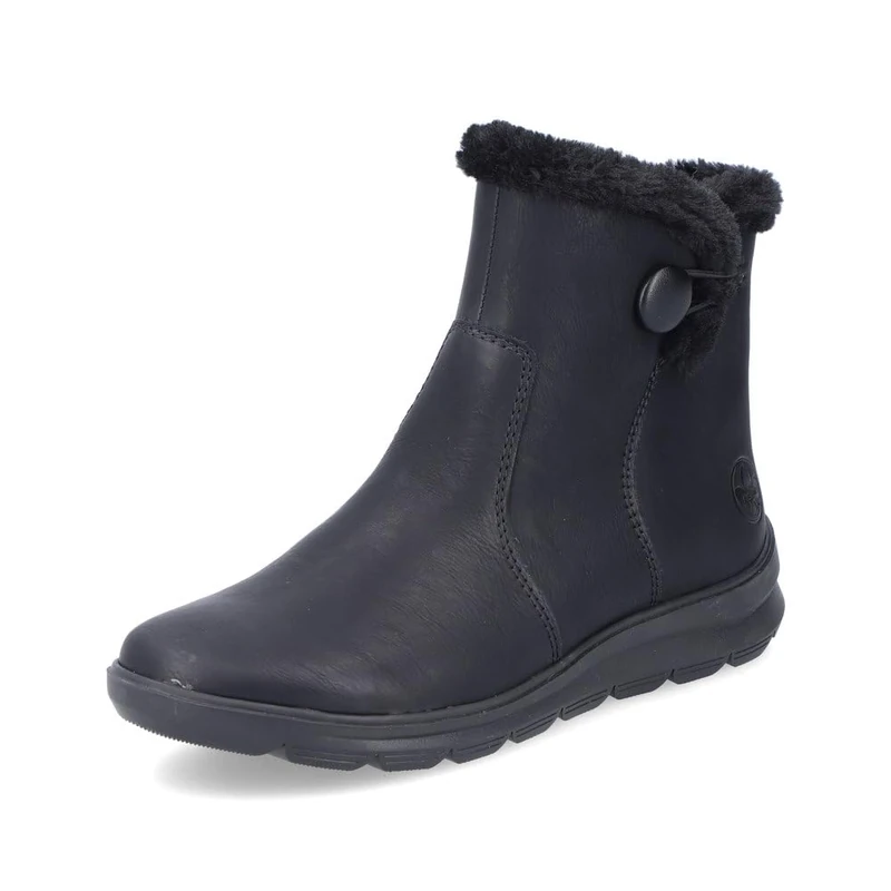 Rieker Ladies Ankle Boots Z0080 Women Ankle Boots Loose Insole, Black 00, 8 UK