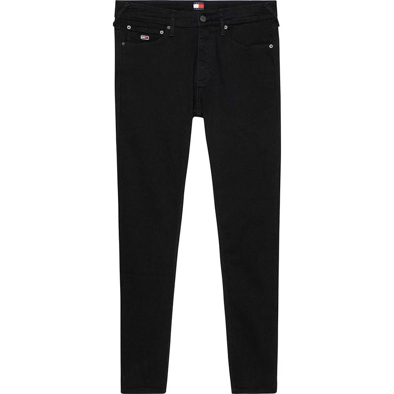 Tommy Jeans Men’s Austin Slim Fit Tapered Jeans, Black (Denim Black), 32W/36L
