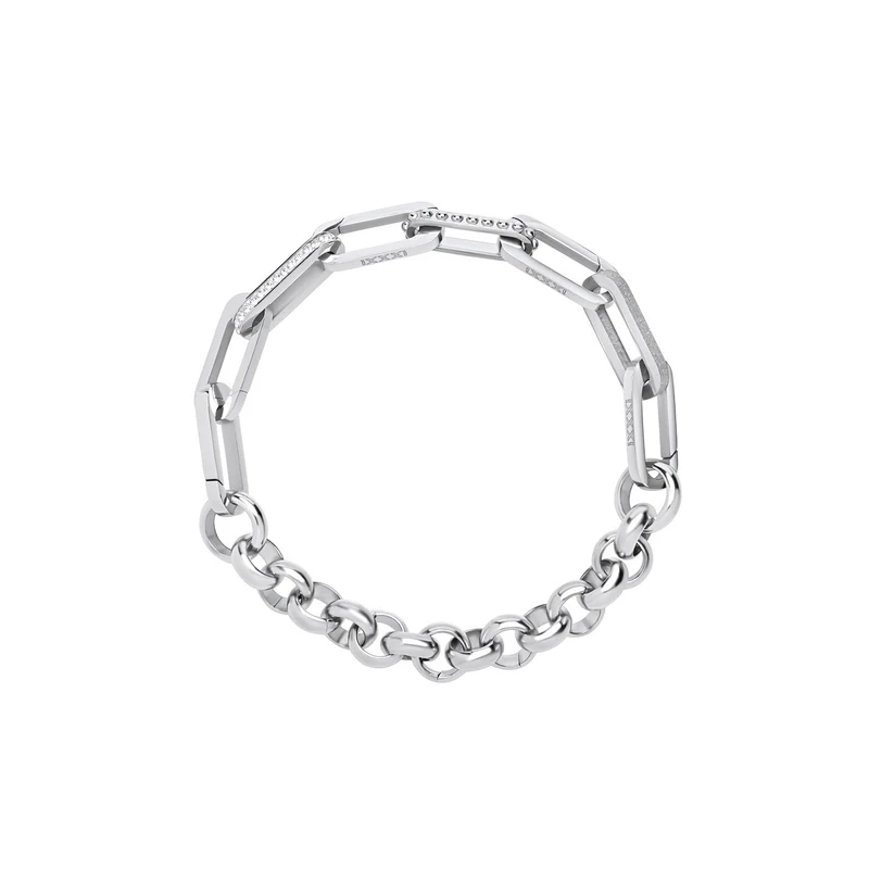 iXXXi Connect Bobbie Composite Bracelet - Silver, 17.5cm, Stainless Steel, No Gemstone