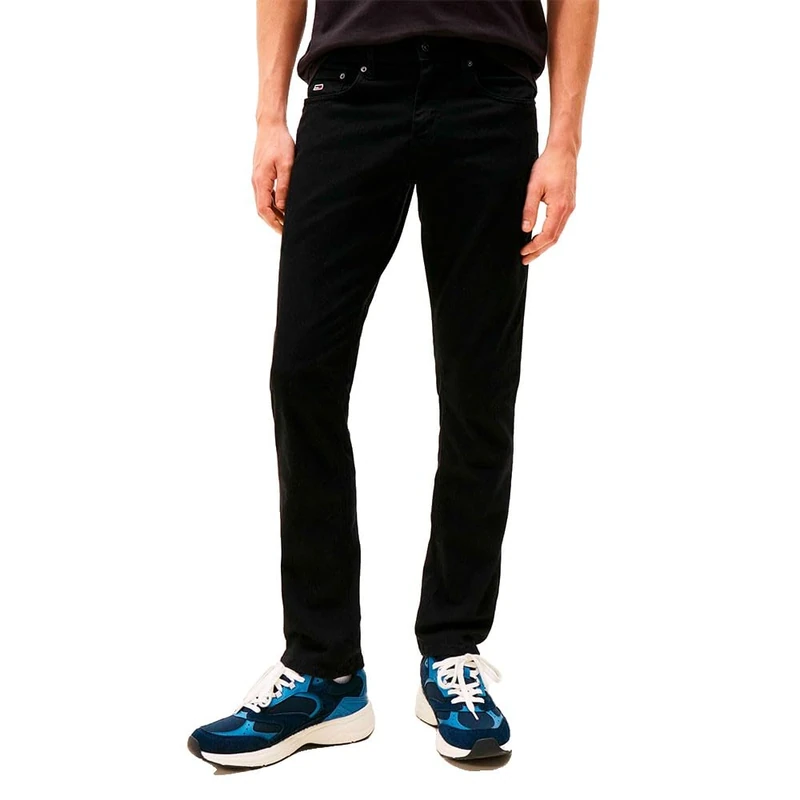 Tommy Jeans Men's Scanton Slim Fit Jeans, Black (Denim Black), 34W/30L