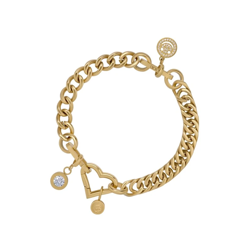iXXXi Connect Goud Seed Frame Bracelet, 20.5cm, Stainless Steel, No Gemstone