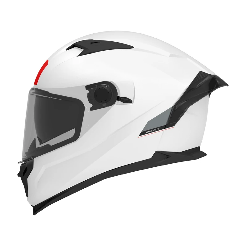 MT Motorcycle Helmet - Full Face - ECE 22.06 - MT Braker SV Solid A0 Gloss Pearl White M