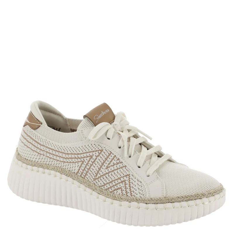 Skechers Women's Wilshire BLVD-Bellevue Sneaker, Off-White, 7.5 - Image 1