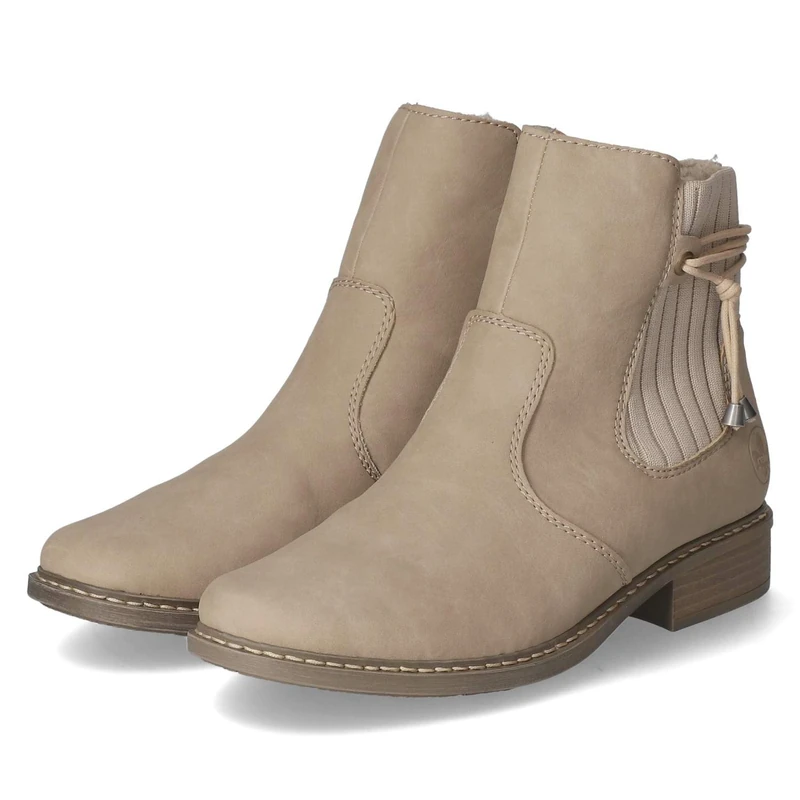 Rieker Women's Slip On Boots in Grey, Beige 64, 7.5 UK