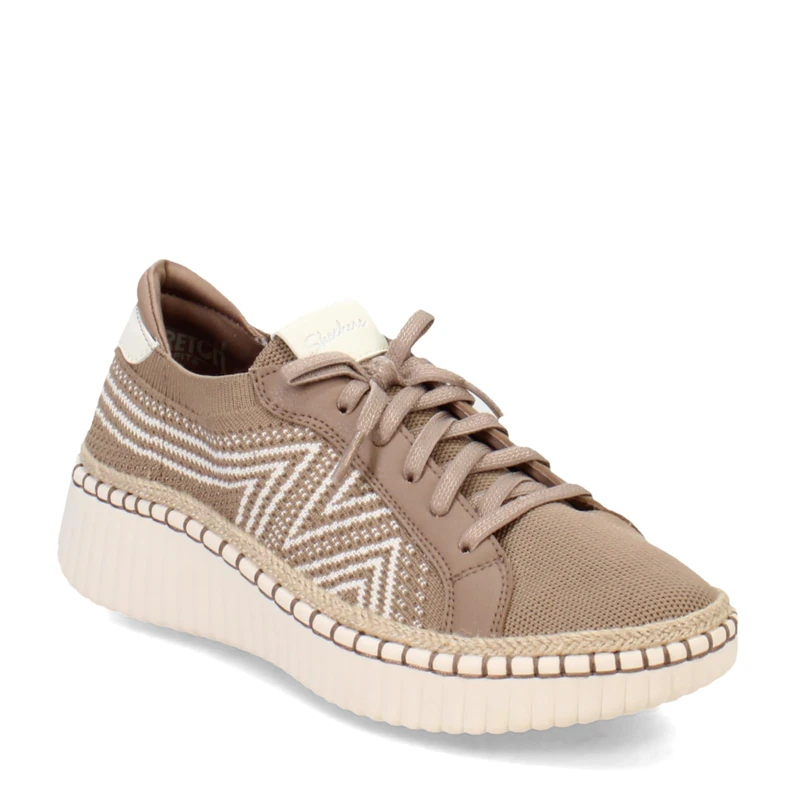 Skechers Women's Wilshire BLVD-Bellevue Sneaker, Mocha, 7.5