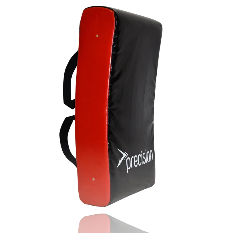 Precision Training Rugby Curved Hit Tackle Shield, Durable High-Density Foam, Water-Resistant PVC, Black Red, 86cm