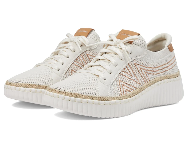 Skechers Women's Wilshire BLVD-Bellevue Sneaker, Off-White, 2 UK