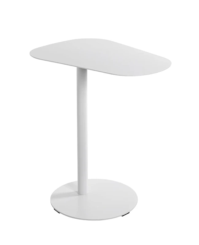HAKU Möbel End Table White, Metal - Size: W 53 cm X H 60 cm X D 38 cm, Style: Modern