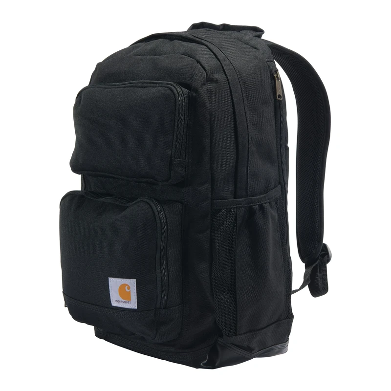 Carhartt Unisex's 28l Backpack, Durable Pack with Laptop Sleeve and Duravax Abrasion Resistant Base, Everyday Dual Compartment (Black), One Size