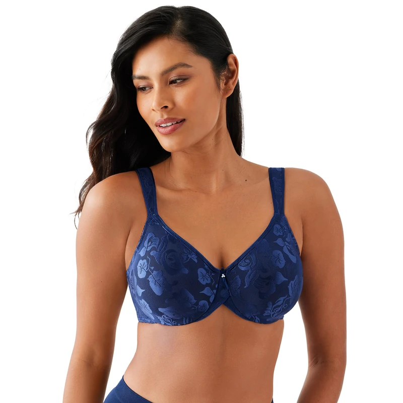 Wacoal Women's Awareness Full Figure Underwire Bra, Blue Depths, 38C