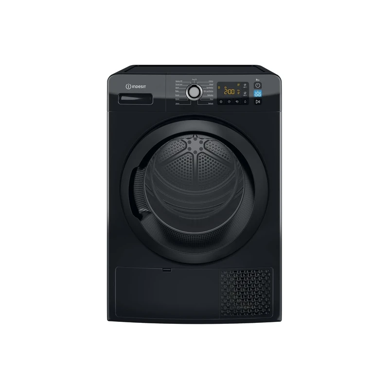 Indesit Push&Go 8kg Heat Pump Dryer - Black