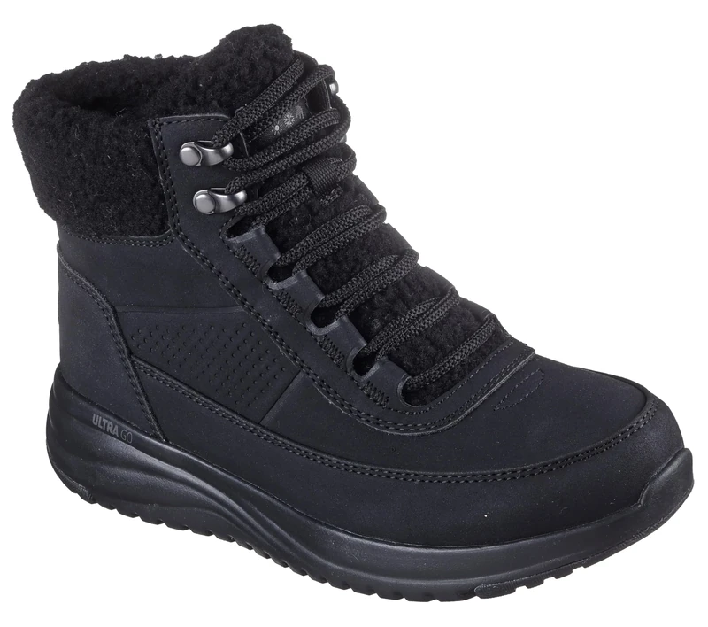 Skechers Women's On-The-Go Stellar Alpine Adventure Boots, Black Synthetic, 3 UK