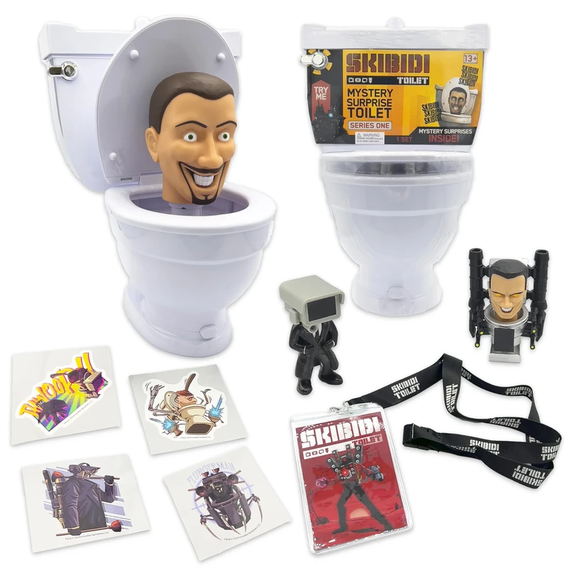 Skibidi Toilet Mystery Toilet Mystery Toilet with Surprise Toys to Discover inside, Officially Licensed Merch