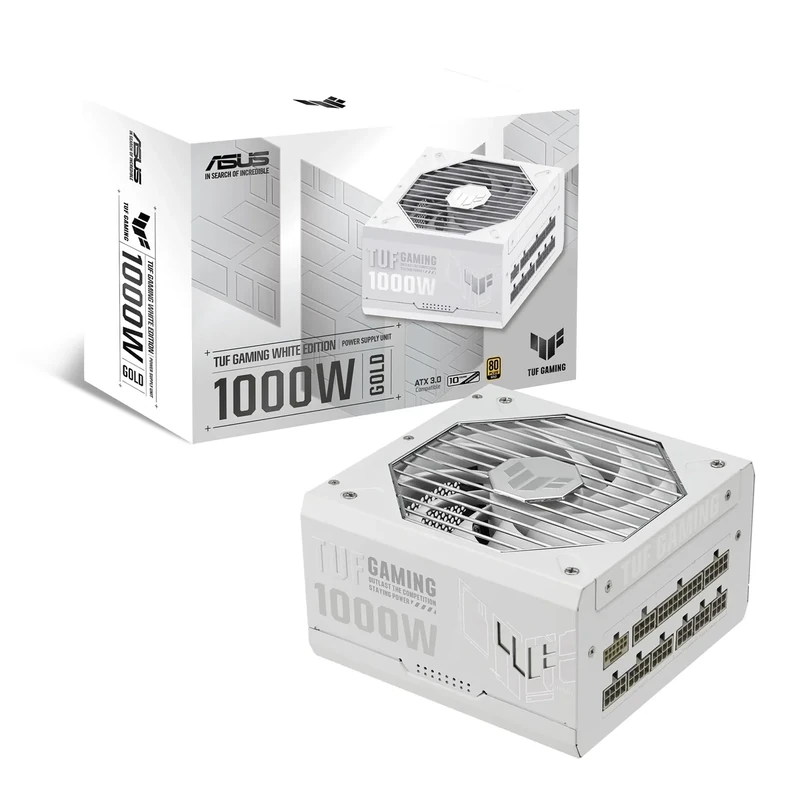 ASUS TUF Gaming 1000W Gold White Edition power supply unit 20+4 pin ATX ATX