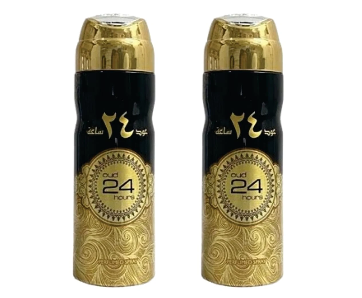 SAPPHIRE'S CHOICE Oud 24 Hours For Men and Women | Pack of 2 - Unisex Perfume Body Spray 200ml Jasmine, Vanilla Spicy Arabian Fragrance Made in Dubai by Sapphire’s choice