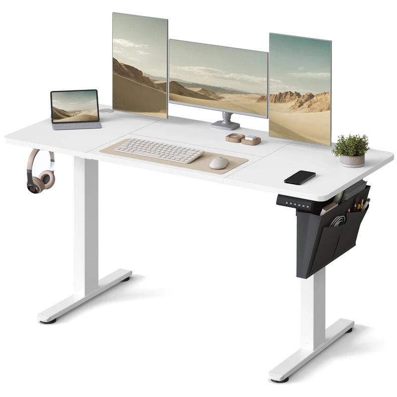 VASAGLE Electric Standing Desk - 140x60cm Height Adjustable
