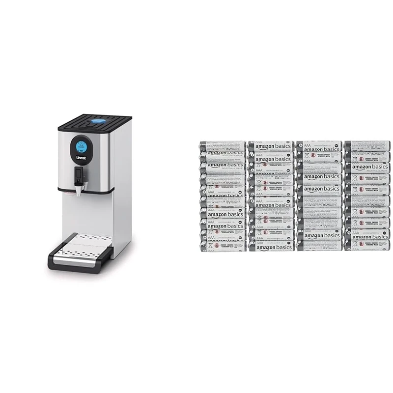 Lincat EB3FX Water Boiler, Silver & Amazon Basics AAA Alkaline Batteries, Industrial Triple A, 5-Year Shelf Life, 40 Count (Pack of 1)