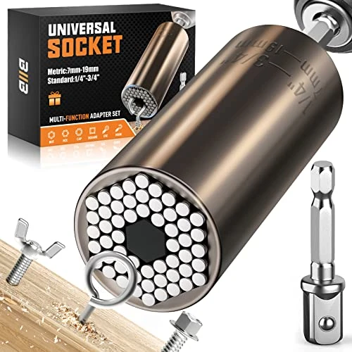 BIIB Gifts for Men, Universal Socket Wrench, Father s Day Gifts Gadgets for Men Gifts for Dad Gifts for Men Who Have Everything, Birthday Gifts for Him, Christmas Stocking Fillers, Hand Tools, 7-19mm