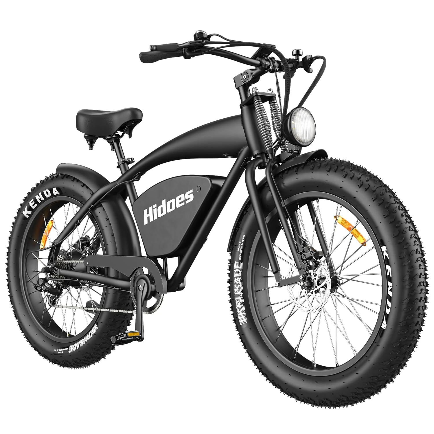 Electric Bicycle for Adults with 18.2Ah Battery,80N·M Torque Motor,Hidoes 26" Tire E Bike for Adults Electric Mountain Bike for Mens,Commuter E-Bike Fat tire Electric Bike 7-Speed