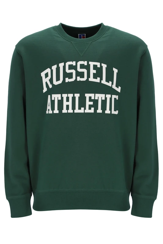 Russell Athletic E36062-DG1-225 ICONIC2-CREWNECK SWEATSHIRT Sweatshirt Men's DARK GREEN Size XXL