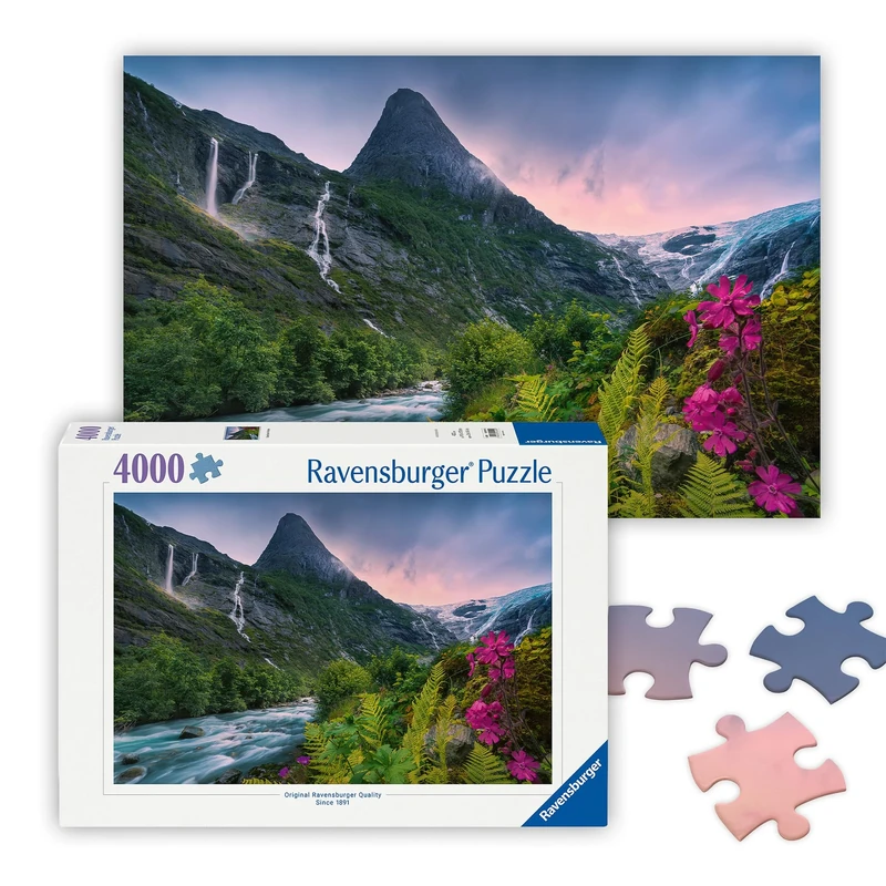 Ravensburger 12000811 - Stunning Mountainvibes - 4000 pieces jigsaw puzzle – Puzzle for adults and kids age 14 years up, nature puzzle, landscape jigsaw