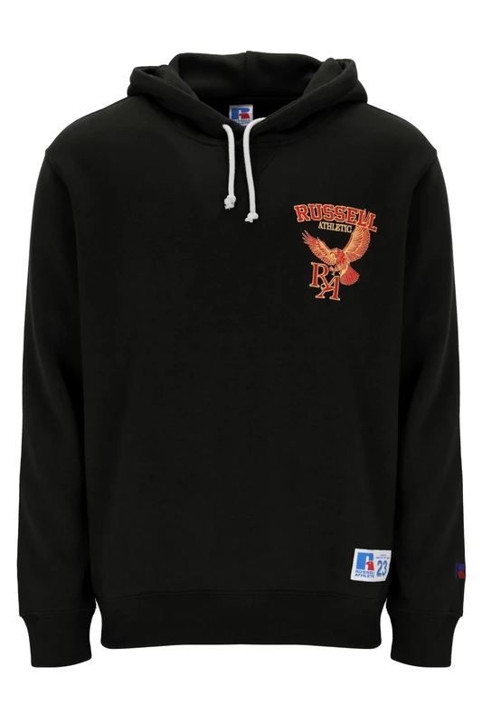 Russell Athletic E36382-IO-099 BARRY-PULL OVER HOODY Sweatshirt Men's BLACK Size XL