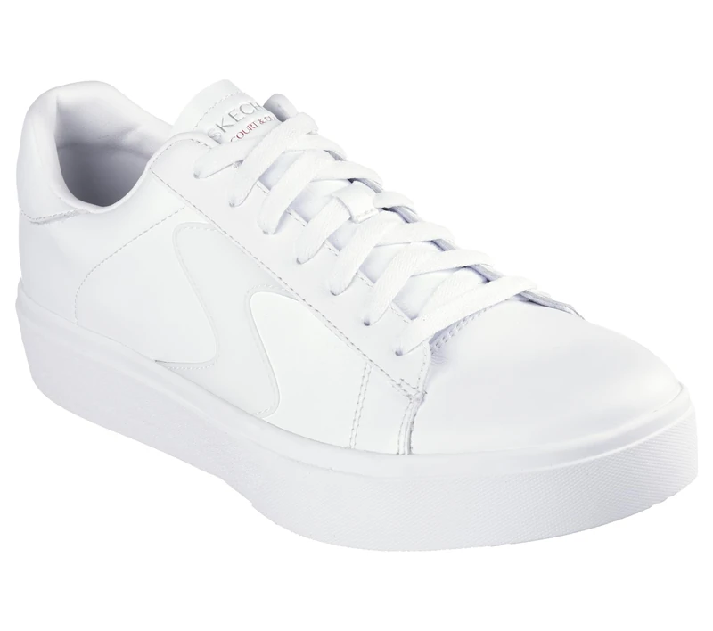 Skechers Men's Eden Lx Remembrance Sneaker, White Duraleather, 6.5 UK