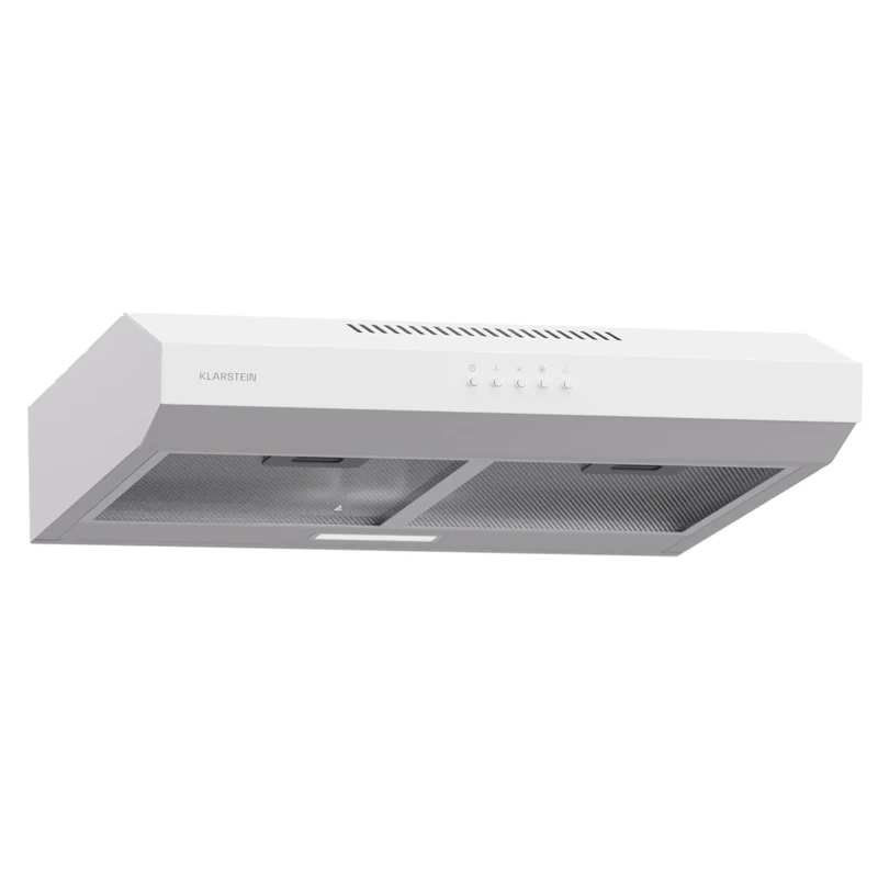Klarstein Extractor Hood 60 cm, Exhaust Extractor Hood with Dishwasher-Safe Aluminium Filter, Quiet Extractor Hood Exhaust air, 200 m³/h air Flow, efficient wall Hoods with LEDs and Touch Control