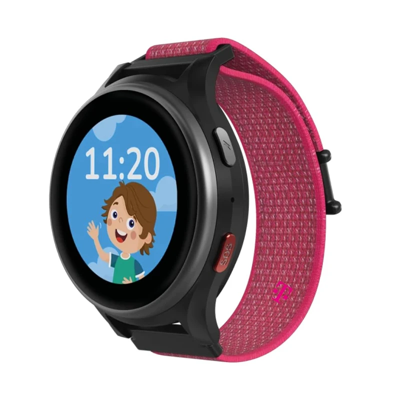 ANIO 6 Waterproof Kids Smart Watch with GPS Tracker & SIM, Calls, Messages, SOS, School Mode, Pedometer - No SIM Card, Hibiscus, 45,15x14,9mm