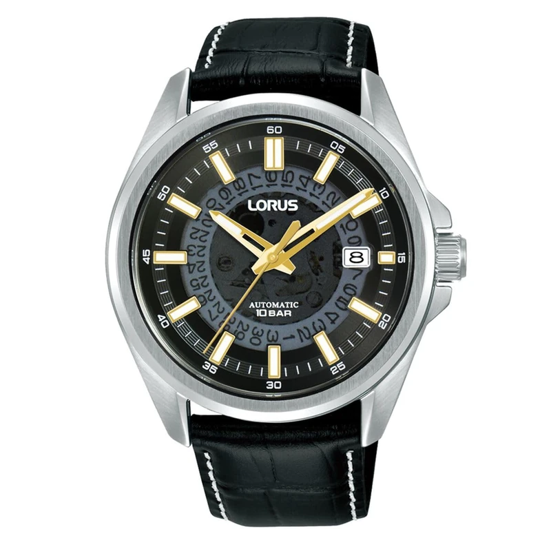 Lorus Automatic Black with Gold Hands Watch RU411AX9