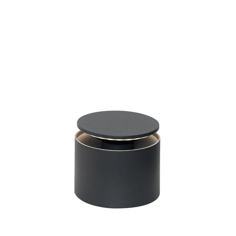 Zafferano, Push-Up Lamp, Rechargeable Cordless Table Lamp with Touch Controls, Also Usable as an Outdoor Lamp, Dimmer, 2200-3000 K, Height 80-100 cm, Dark Gray Colour