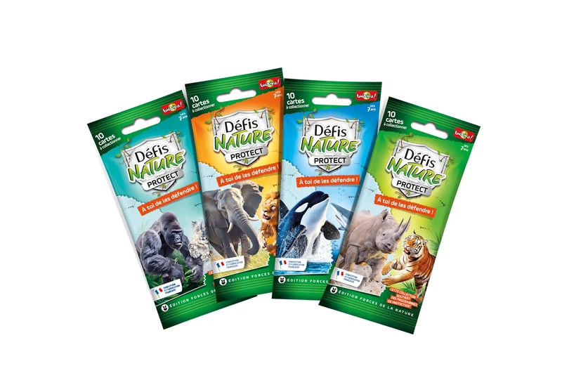 Bioviva - Booster Challenges Nature - Protect - The essential to enrich your collection! - For even more cards! - For ages 7 and above - Made in France - 710275 - Image 1