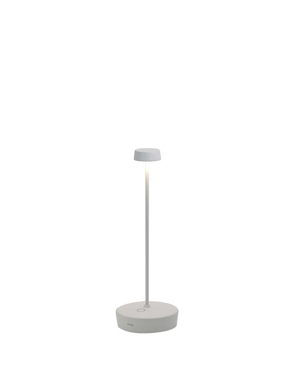 Zafferano, Swap Pro Lamp, Rechargeable Cordless Table Lamp with Touch Controls, Suitable for Interior and Outdoor, Step Dimmer, 2200-3000 K, Height 29 cm, Colour White