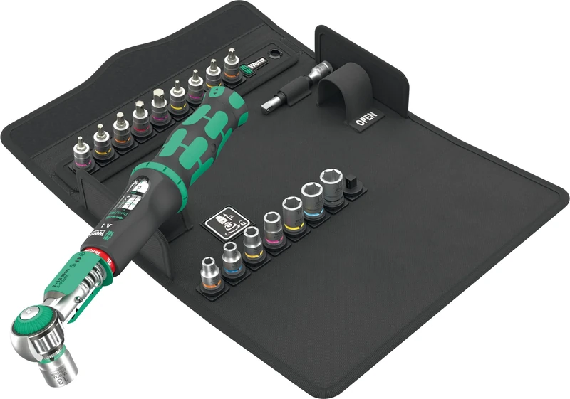Wera Safe-Torque A 1 SHK Set 1, 1/4" Square Head, 2-12 Nm, 20-Piece Set - 05136073001
