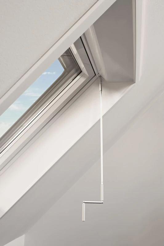 Roto Kurbel RT1 M Original ZRO Manual Crank for External Roller Blinds, White/Silver