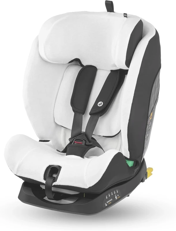 Maxi-Cosi Organic Cotton Car Seat Cover for Titan S i-Size & Titan S Comfort, Child car seat Cover, Soft, Breathable and Moisture-Absorbing Material, Machine Washable, Natural White