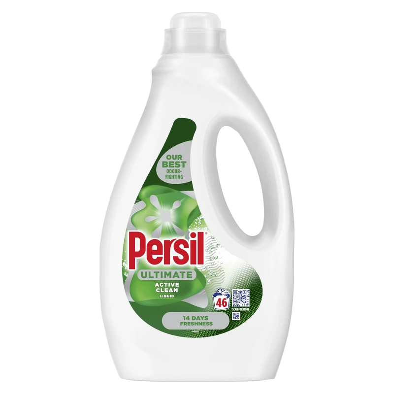 Persil Ultimate Active Clean Liquid Detergent our best odour-fighting for outstanding stain removal and 14 days of freshness 46 washes (1.242 L)