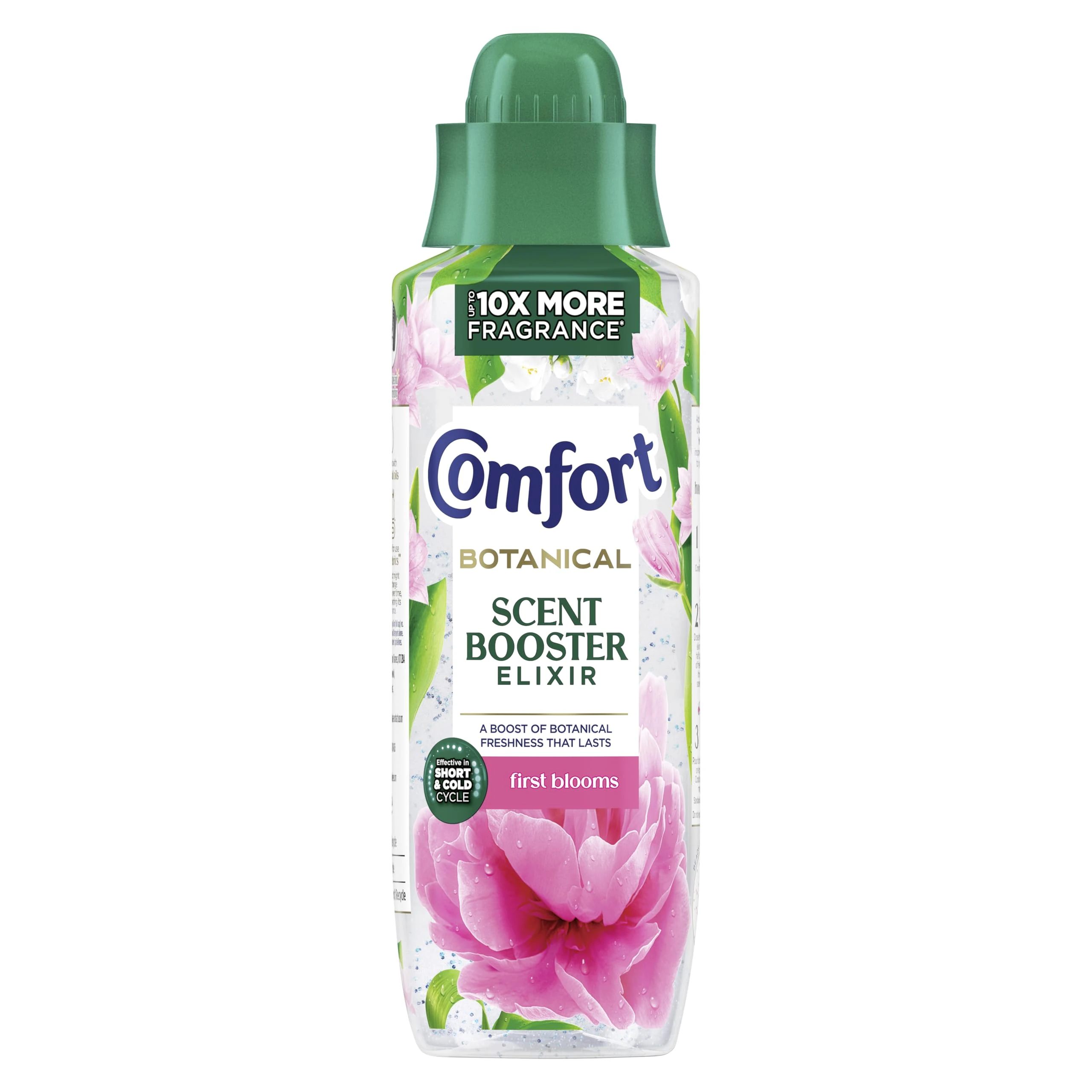 Comfort Botanical First Blooms Scent Booster Elixir up to 10x more fragrance* infuses laundry with long-lasting freshness 460 ml