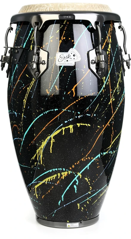 Toca Conga Erik Piza 11‘ Quinto, Gloss Black/Color Splashes