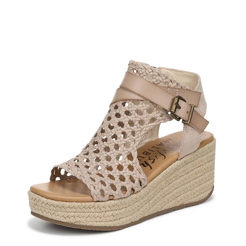 Blowfish Malibu Women's Lorrah Wedge Sandals, Gold, Medium Fit, UK 5
