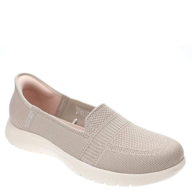 Skechers Women's On-The-Go Flex Camellia Sneaker, Taupe Textile, 4.5 UK