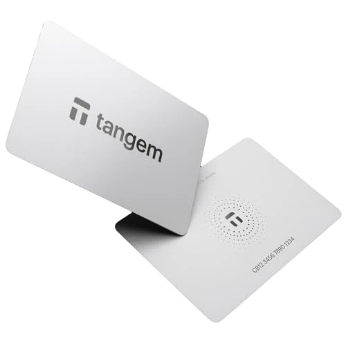 Tangem Wallet 2.0 Pack of 2 - Secure Cold Storage for Bitcoin, Ethereum, NFTs & More Coins - 100% Offline Hardware Wallet